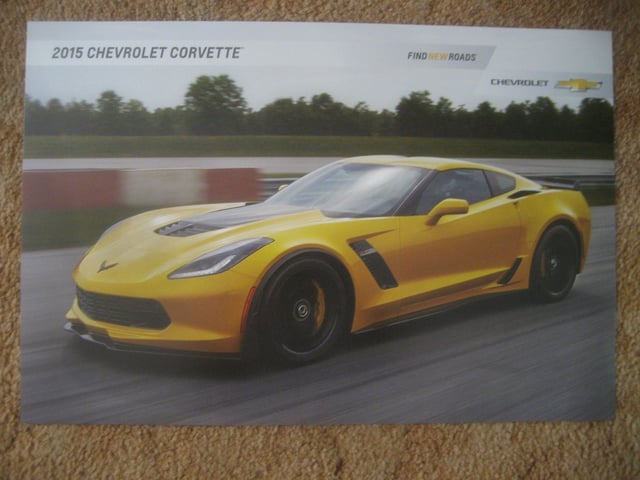 2015 Yellow Corvette Dealer Showroom Picture