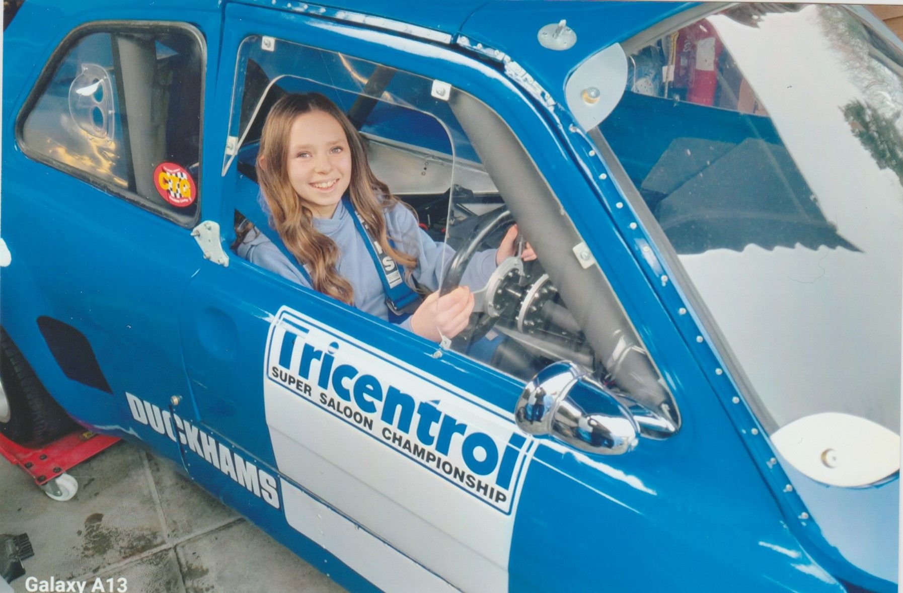 One of our girls testing the Hart Escort. I am putting her through Karts, more her size.