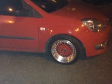 Got the bbs rs for it as 2 zetec a alloys were buckled when a got the car they look a lot better than this picture tho