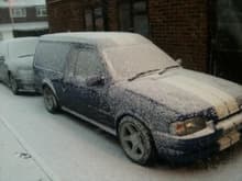 rst van in the snow