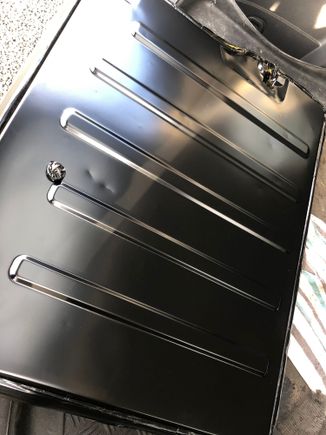 When dry it has a nice flat sheen very original looking 