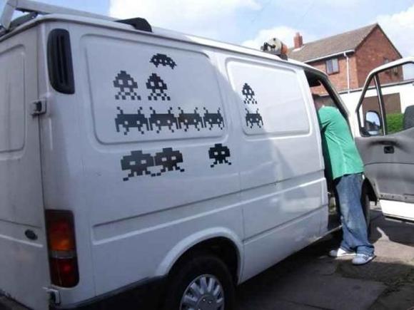 space invaders trannsit