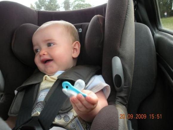 My 9 month old son's first trip in the turbo.