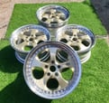 JDM 17" Re Amemiya AW7 5spoke staggered wheels for Mazda RX7  for sale $2,000 