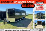 NEW 8.5X20TA Black Enclosed Trailer w/ 5200lb Axles  for sale $8,999 