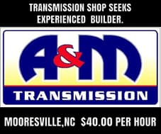 HELP WANTED !! Transmission Shop Seeks Experienced  Builder 
