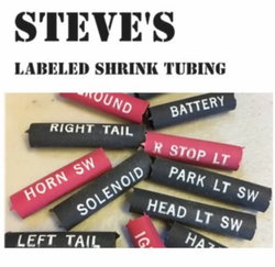 Steve's Labeled Shrink Tubing