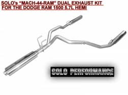 MACH44 Dual CAT Back Exhaust Kit 2009-2018 Ram 1500