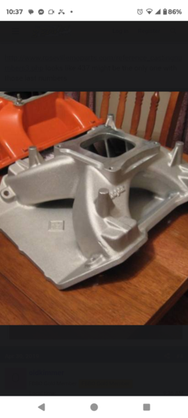 Mopar M1 Intake P4876337 Max Wedge  