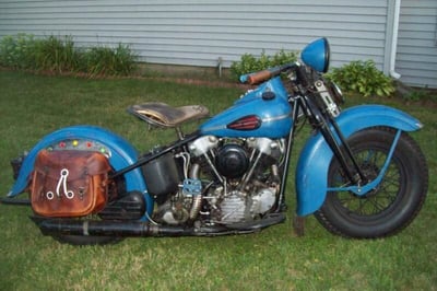 1946 Harley Davidson FL knucklehead. 