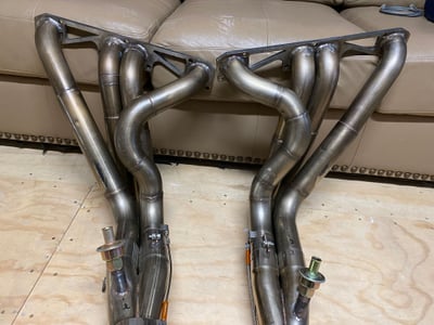 SBC spread port stainless headers