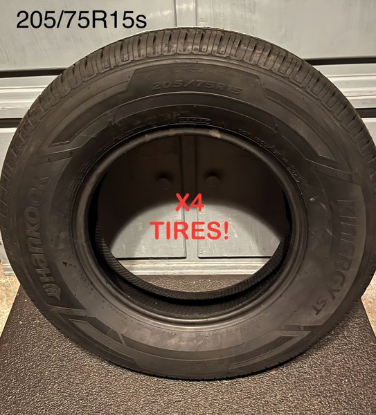 New date-coded TIRES 205/75R15 (set of 4) (N.NJ)