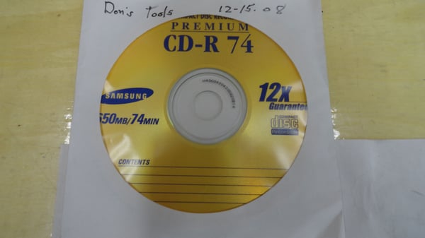 Don's Tools CD  for Sale $175 