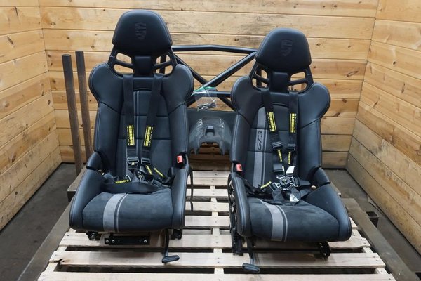 Set Carbon Fiber Bucket Seat Cantrell Roll cage & Rear Carpe  for Sale $10,500 