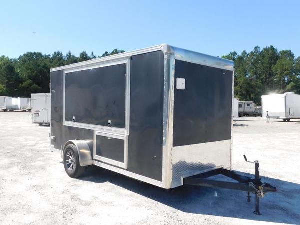 2018 Pace American 6x14 Vnose Tailgater Trailer with 1/2 Bat  for Sale $10,995 