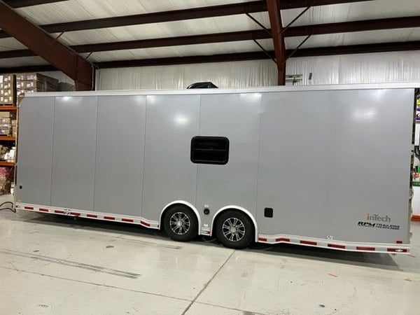 Aluminum Race Trailer with Bathroom and Sleeping Quarters  for Sale $85,000 