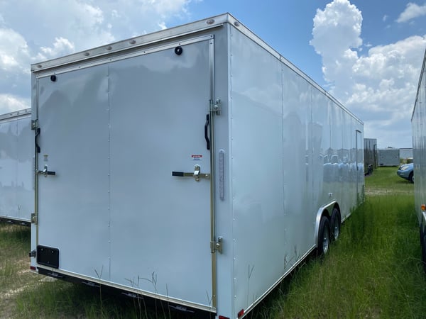 NEW 8.5X28TA White Enclosed Cargo Trailer / Car Hauler  for Sale $12,450 