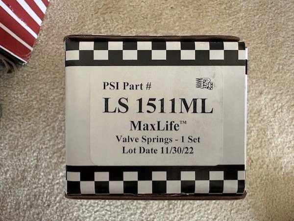 PSI Valve Spring -1511 MaxLife  for Sale $250 