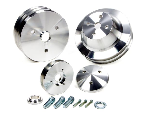 Corvette 3 Pc Pulley Set , by MARCH PERFORMANCE, Man. Part #