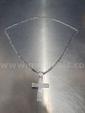 Platinum Diamond Pendant w/10k White Gold Necklace  for sale $2,027 