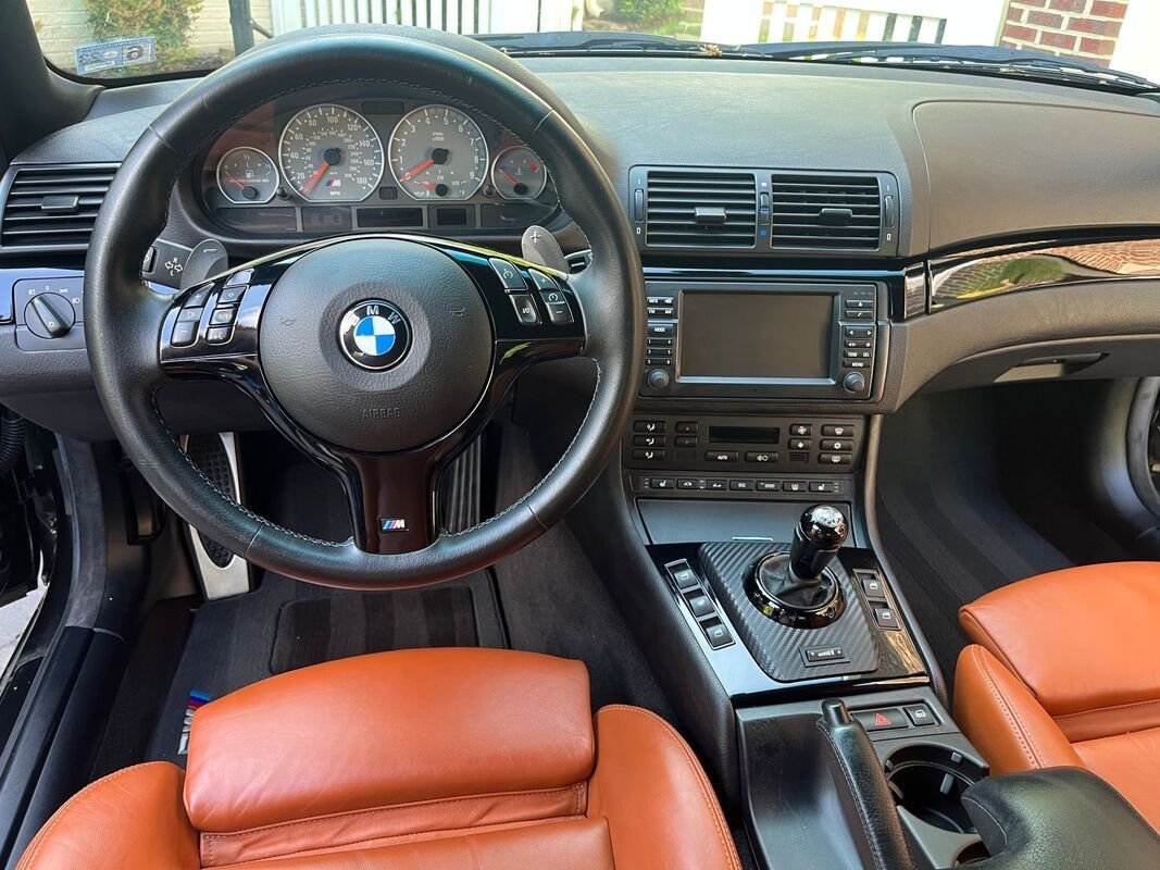 2004 BMW M3 - LOW MILEAGE 2004 e46 M3 Convertible -- Black on Cinnamon, 24K Miles and 2 Owners - Used - VIN WBSBR93414PK06483 - 24,500 Miles - 6 cyl - 2WD - Automatic - Convertible - Black - Fairfax, VA 22030, United States