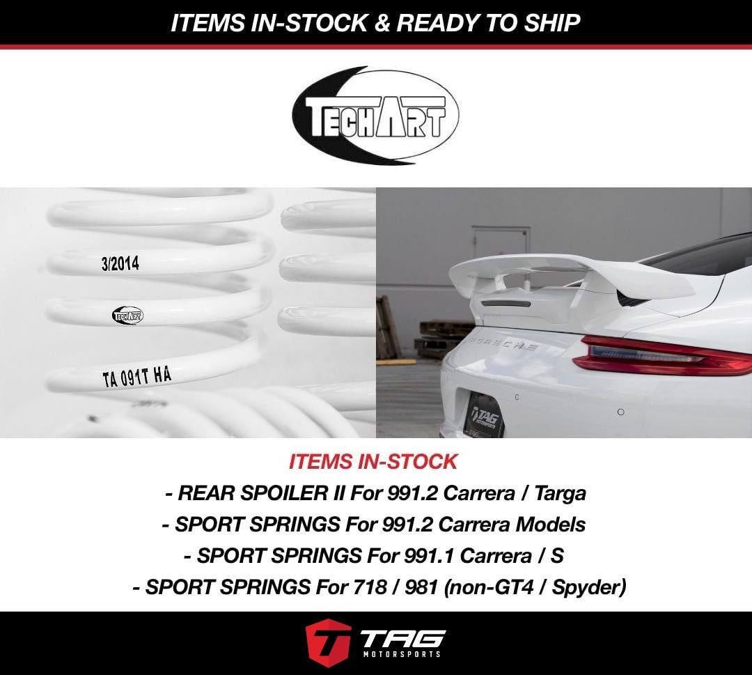 TechArt Rear Spoiler II for Porsche 718 - TAG Motorsports