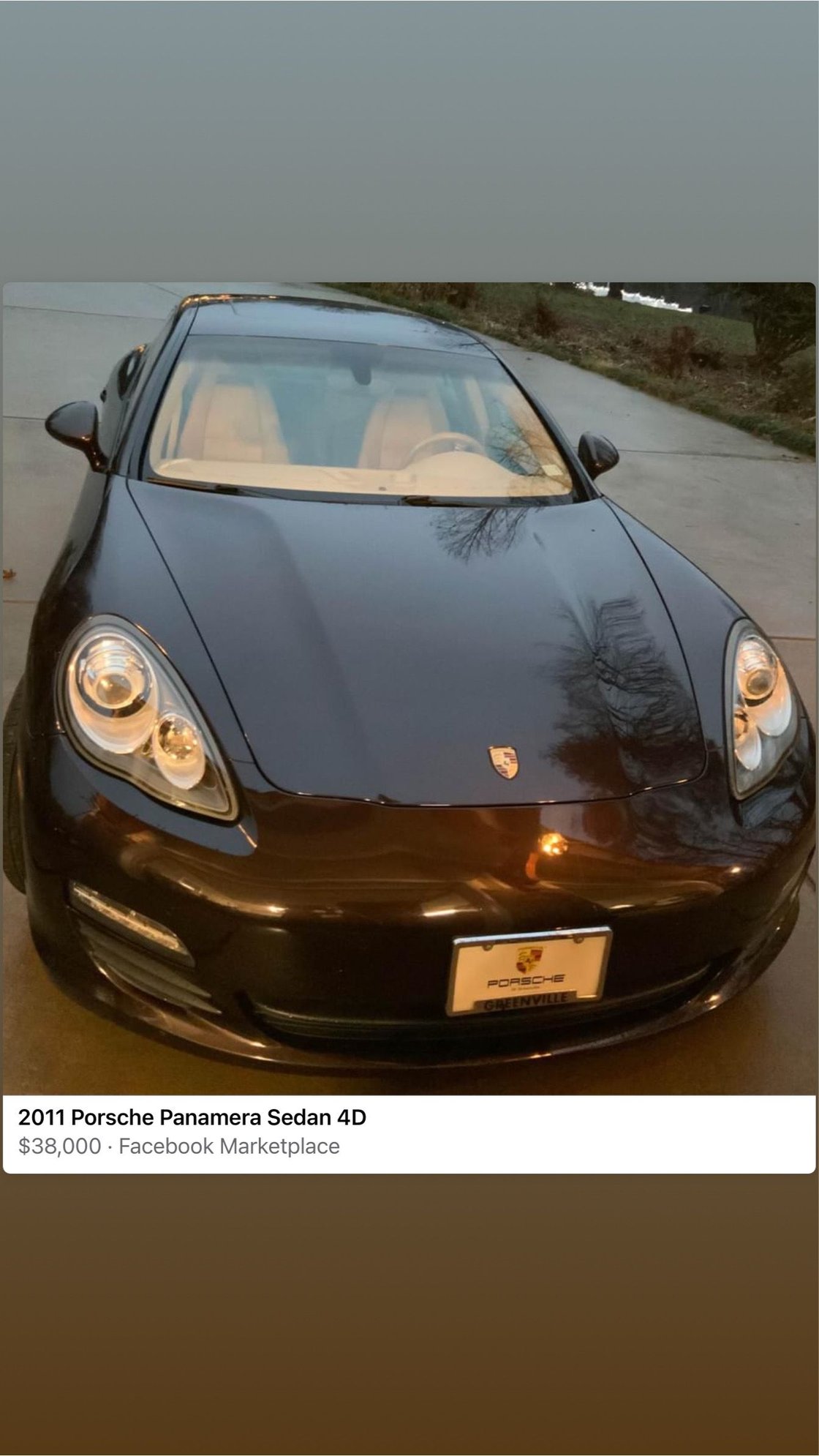 2011 Porsche Panamera - Porsche Panamera 25k mi 2nd Porsche engine (odo 59k)2011 Excellent cond(to charities) - Used - VIN WPOAA2A74BLO10508 - 6 cyl - 2WD - Automatic - Hatchback - Brown - Greenville, SC 29601, United States