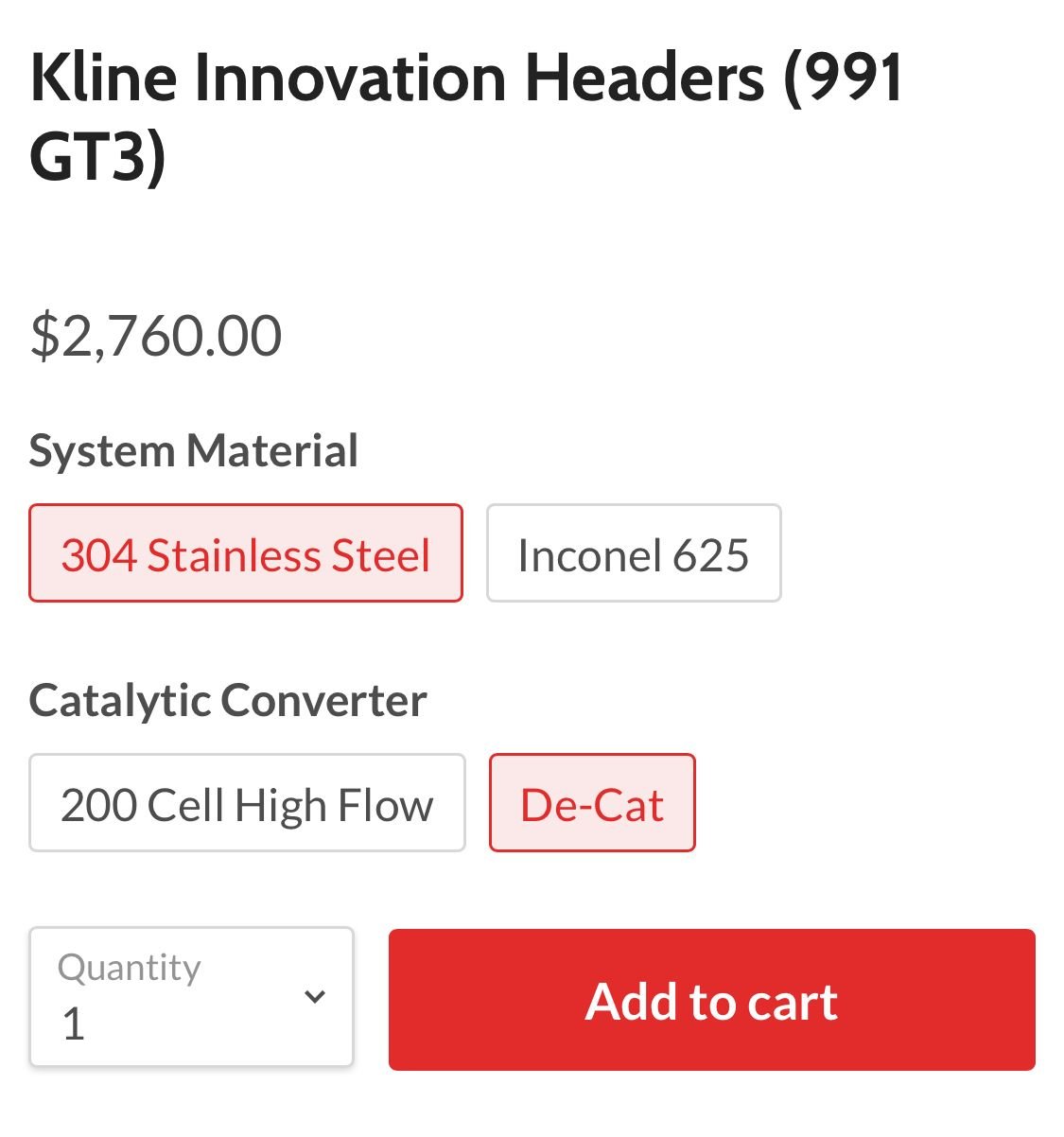 Engine - Exhaust - 991/991.2 GT3/RS Kline Innovation Headers exhaust - Used - 2014 to 2019 Porsche 911 - Irvine, CA 92612, United States