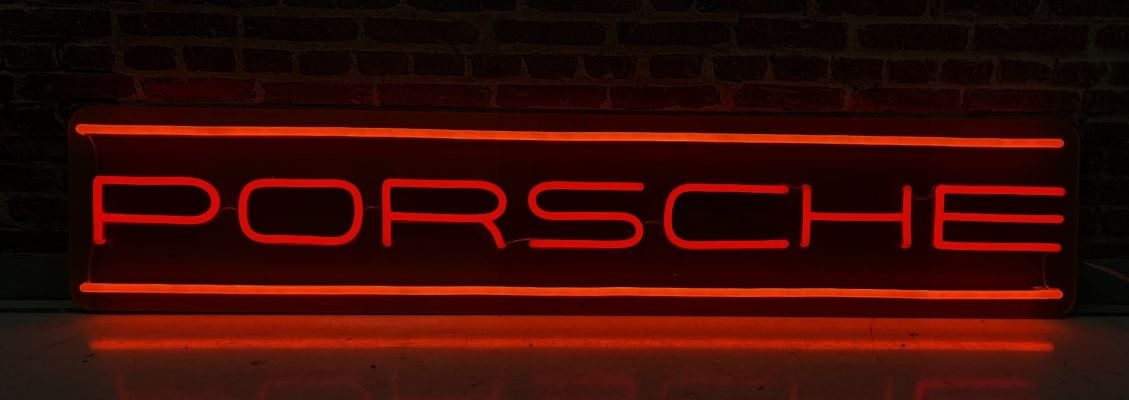 Porsche Garage Man Cave Neon LED Sign