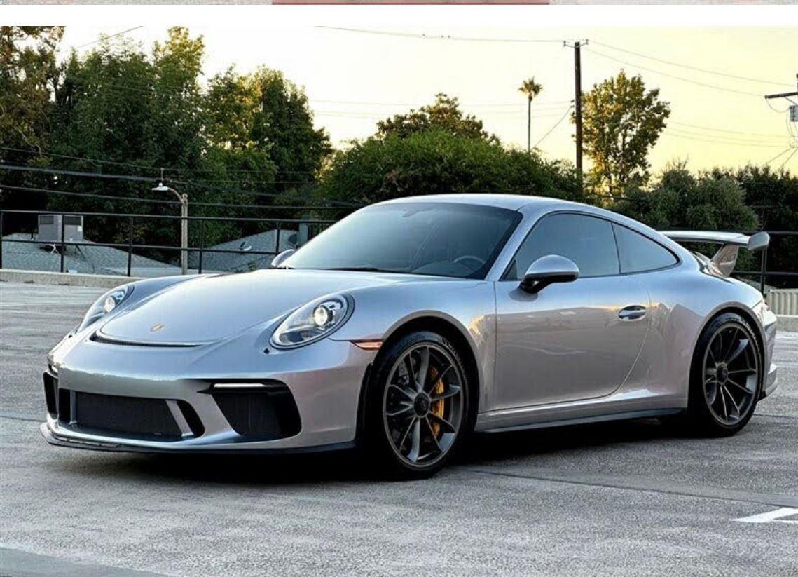 2018 Porsche GT3 - 2018 Porsche GT3 - Manual; Ceramic brakes; GT Silver; $189,995; modified exhaust - Used - VIN WP0AC2A90JS174919 - 9,589 Miles - 6 cyl - 2WD - Manual - Coupe - Silver - Los Angeles, CA 91436, United States
