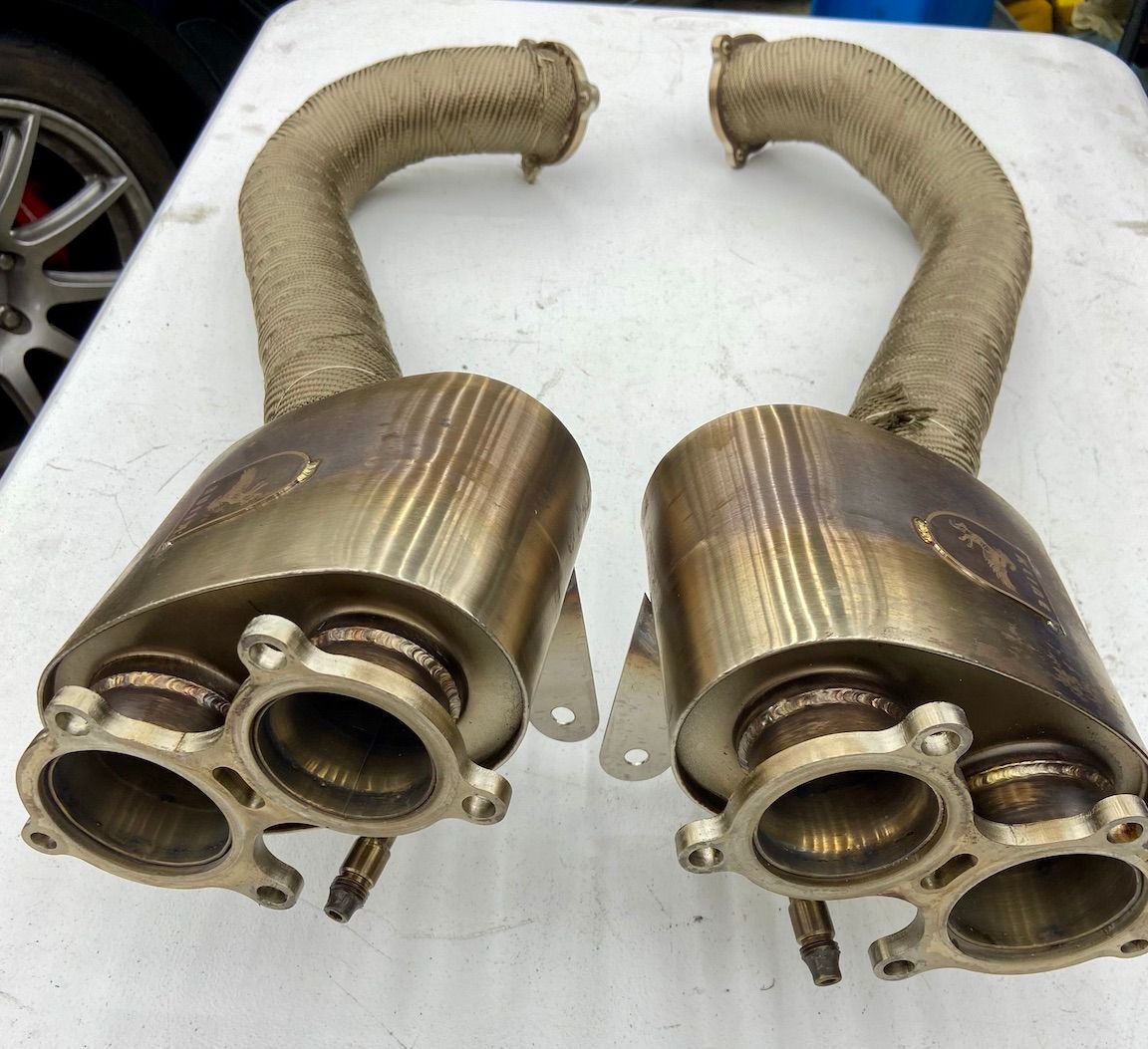 Engine - Exhaust - Kline Inconel Muffler and SS OAP for 718 GT4/Spyder/4.0 GTS - Used - All Years  All Models - Jersey City, NJ 07302, United States