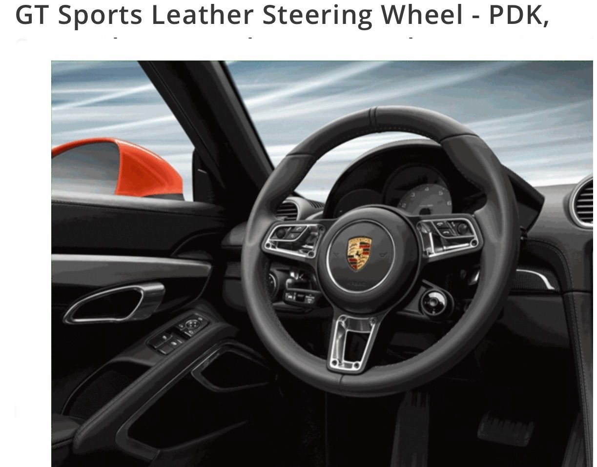 Interior/Upholstery - Genuine Porsche GT Sports Leather Steering Wheel with PDK paddles/ Heated/ Sport Ch - Used - All Years  All Models - All Years  All Models - Summit, NJ 07901, United States