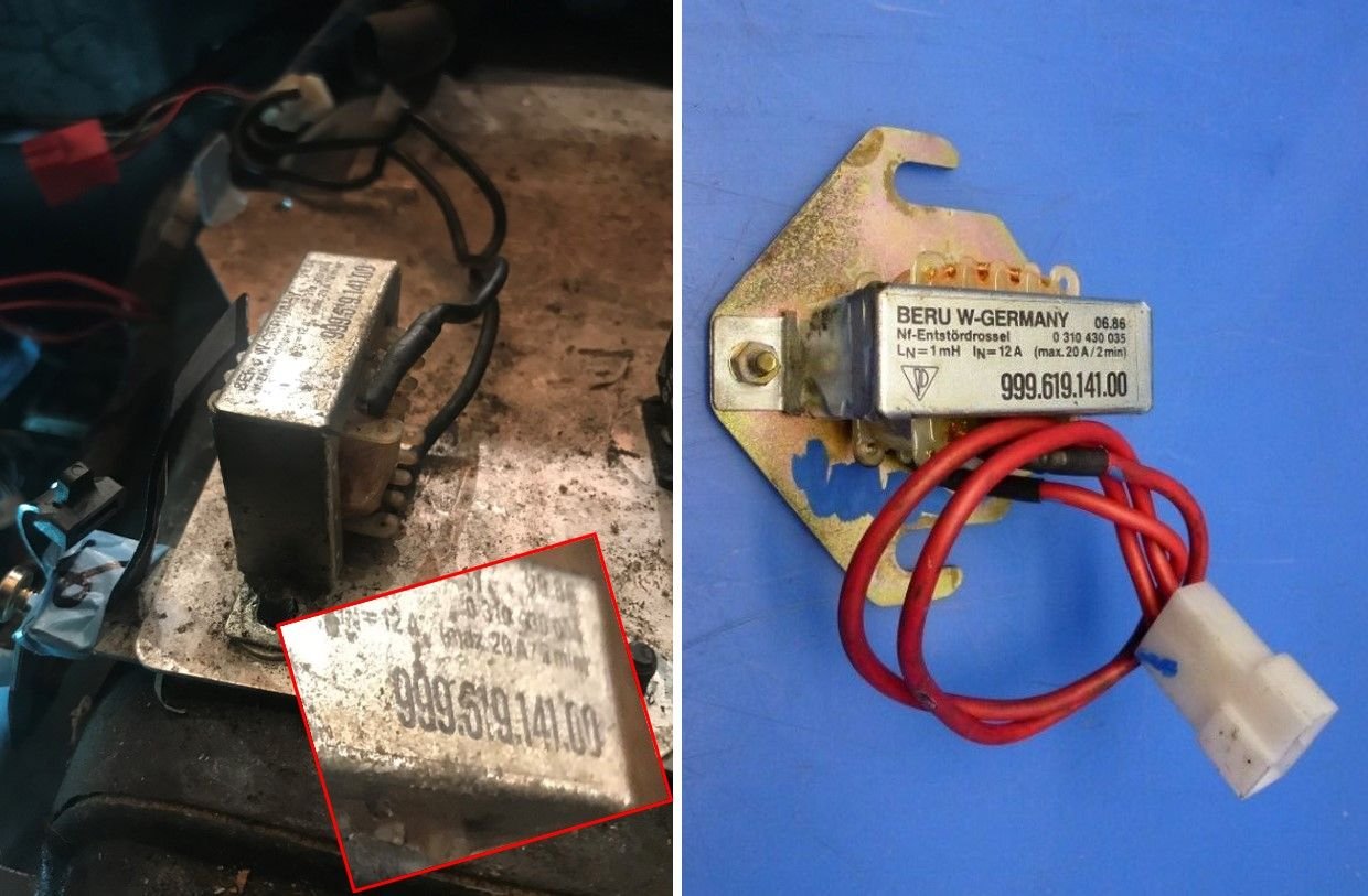Noise interferencesuppressor 999 619 141 00 Rennlist Porsche