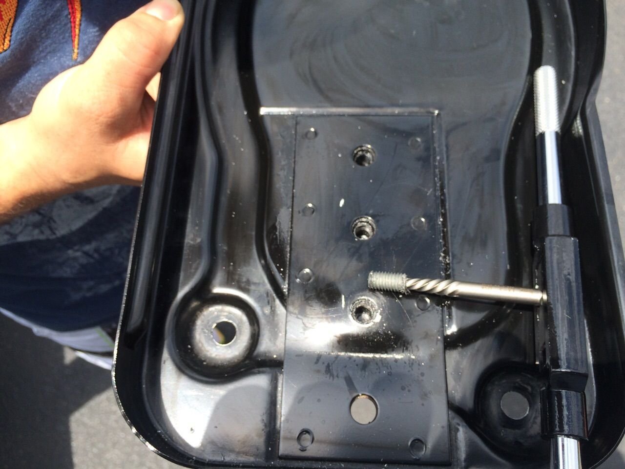 HELP! Advice needed broken battery tie down bolt? Rennlist