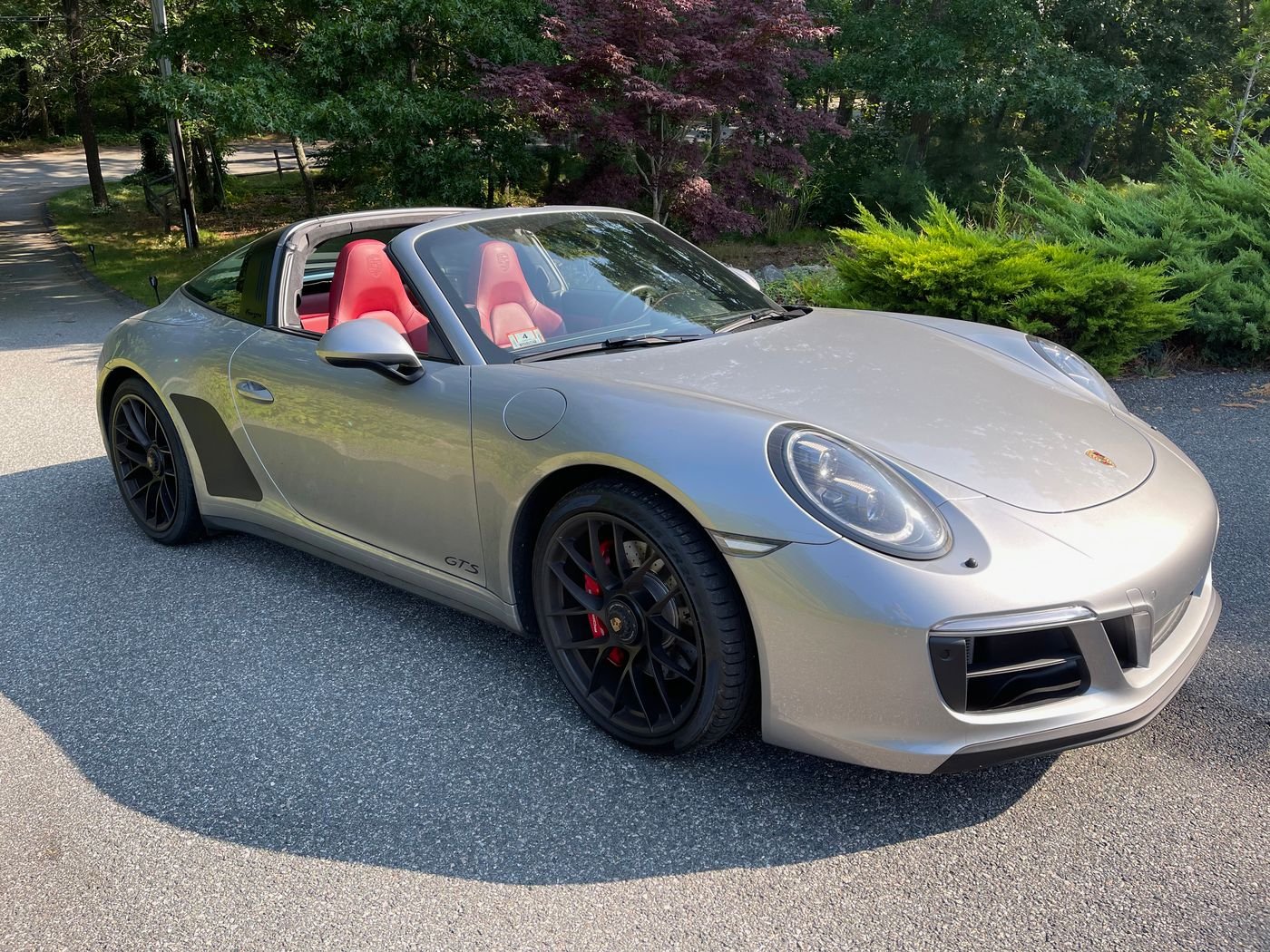2018 Porsche 911 - 2018 Targa 4 GTS - MT - GT Silver with Bordeaux leather interior, 9300 miles - Used - VIN WP0BB2A92JS134204 - 9,500 Miles - 6 cyl - 4WD - Manual - Convertible - Silver - Boston, MA 02446, United States