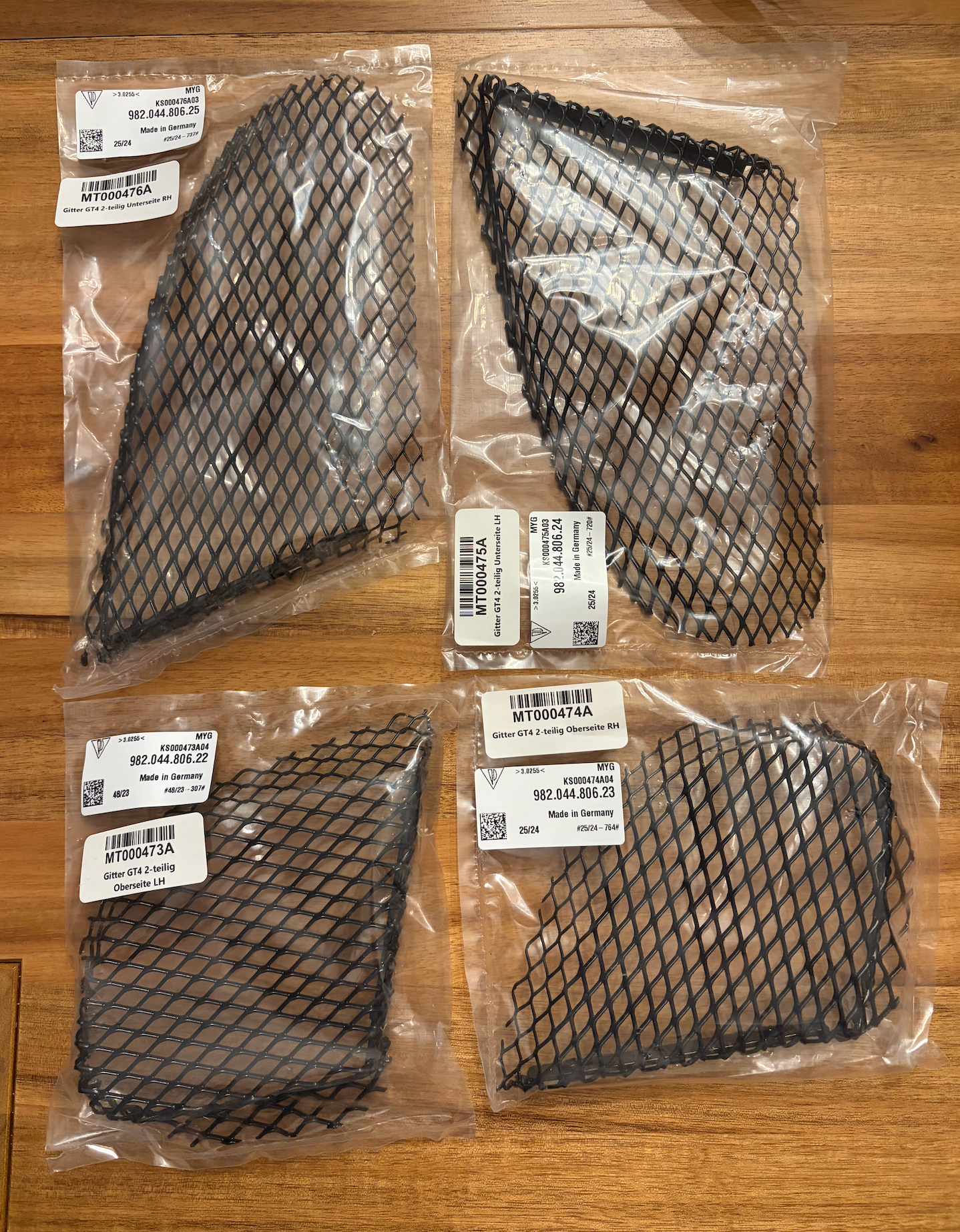 Accessories - (New) Manthey Side Intake Grill Screens for GT4 & GT4 RS - New - -1 to 2027  All Models - Atlanta, GA 30309, United States