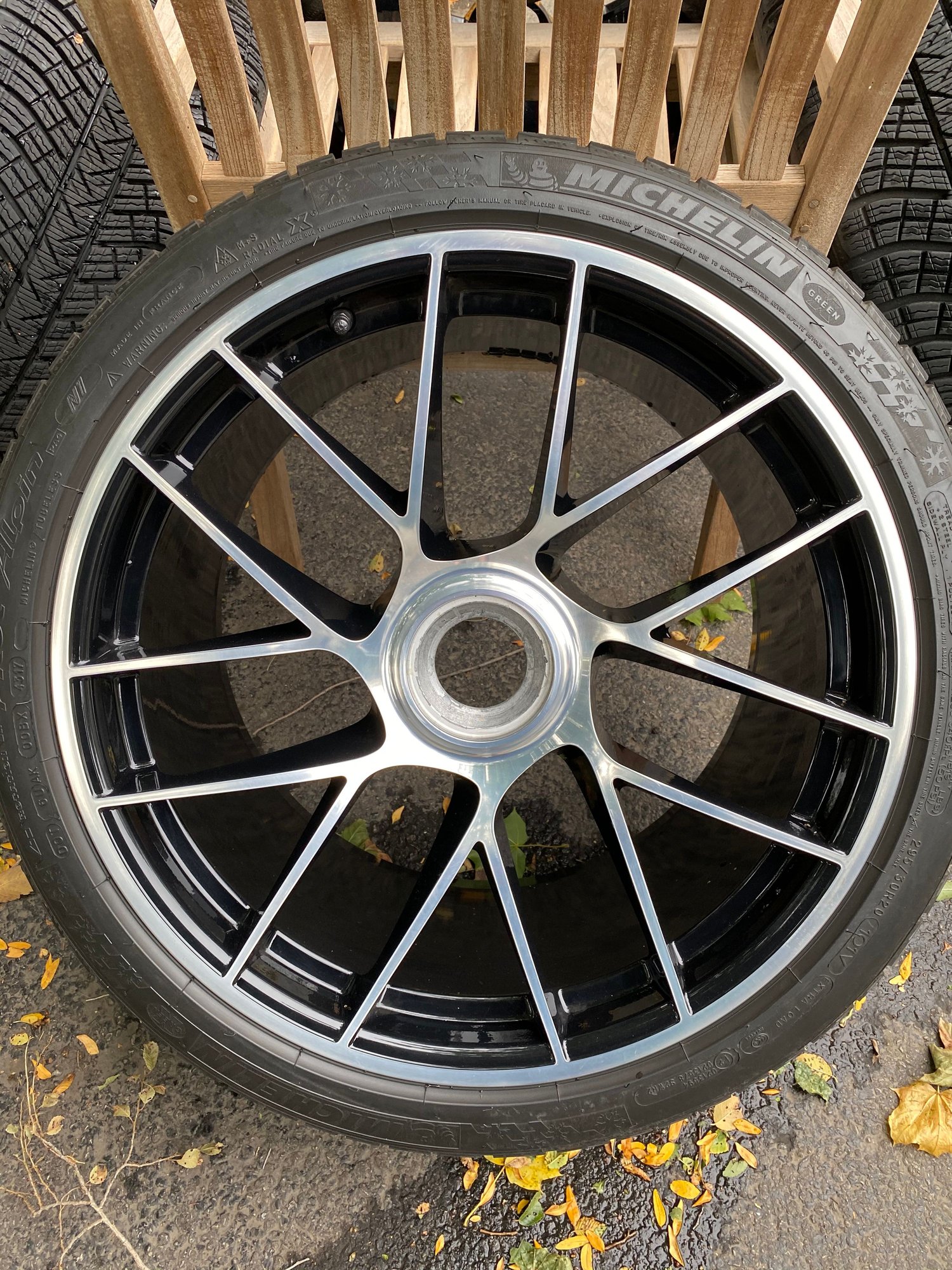 Wheels and Tires/Axles - OEM 2017 911 Turbo S Center Lock Wheels & Michelin Pilot Alpin's - Used - 2017 to 2019 Porsche 911 - Wilmette, IL 60091, United States
