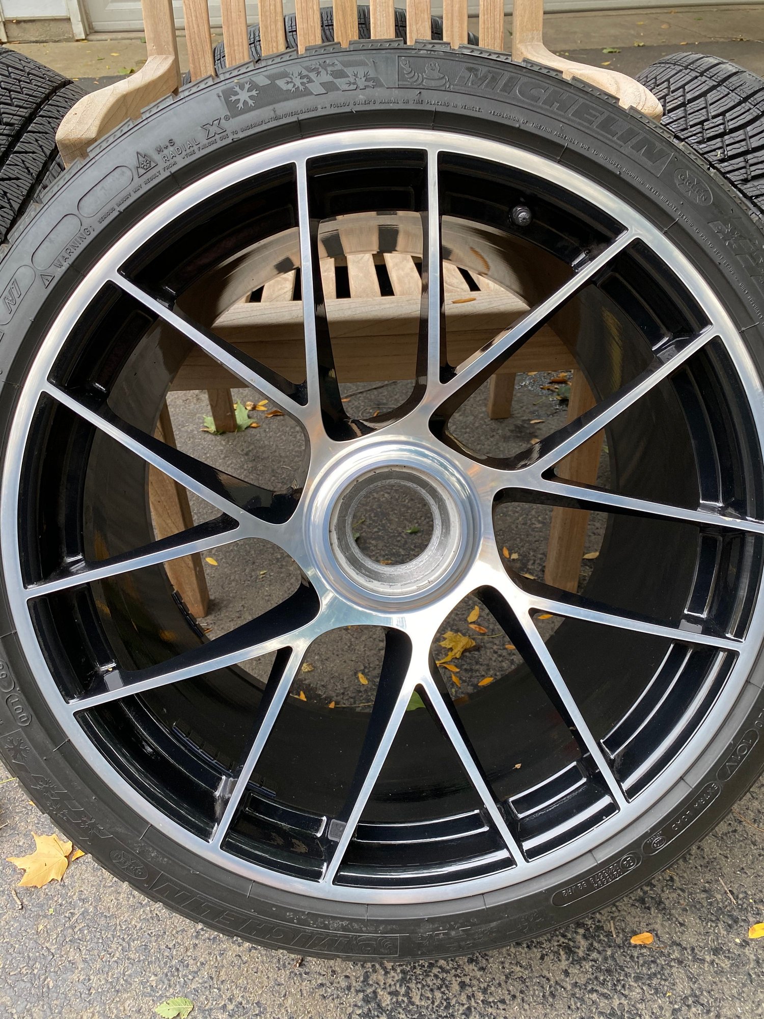 Wheels and Tires/Axles - OEM 2017 911 Turbo S Center Lock Wheels & Michelin Pilot Alpin's - Used - 2017 to 2019 Porsche 911 - Wilmette, IL 60091, United States