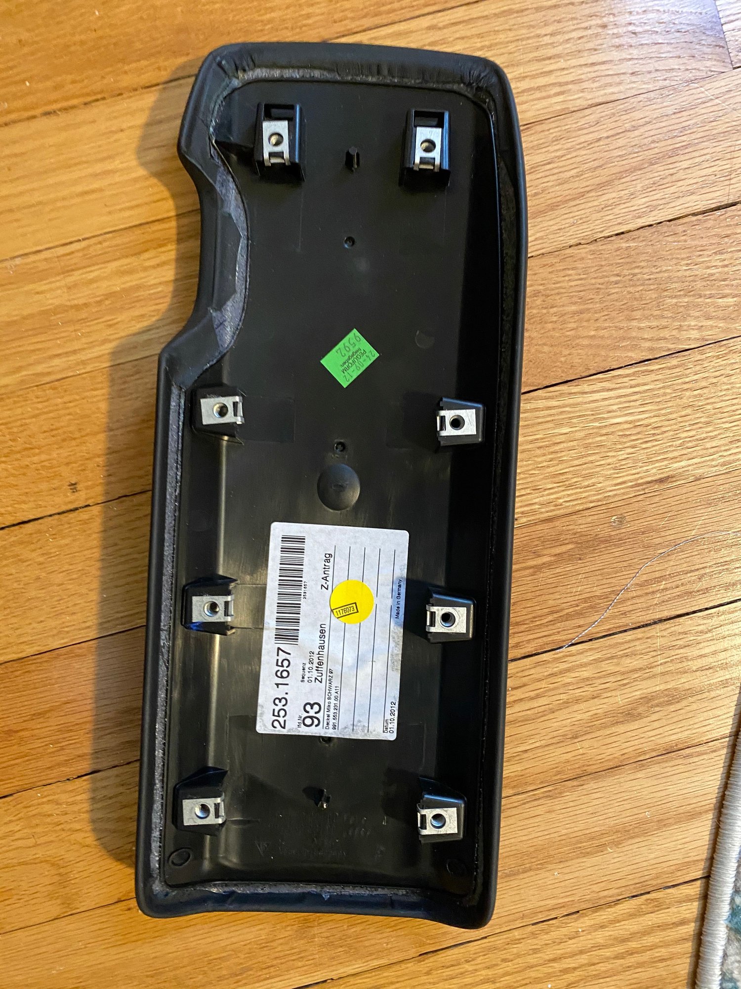Interior/Upholstery - Black Leather Center Console lid from 991.1 - Used - 2012 to 2015 Porsche 911 - Wilmette, IL 60091, United States