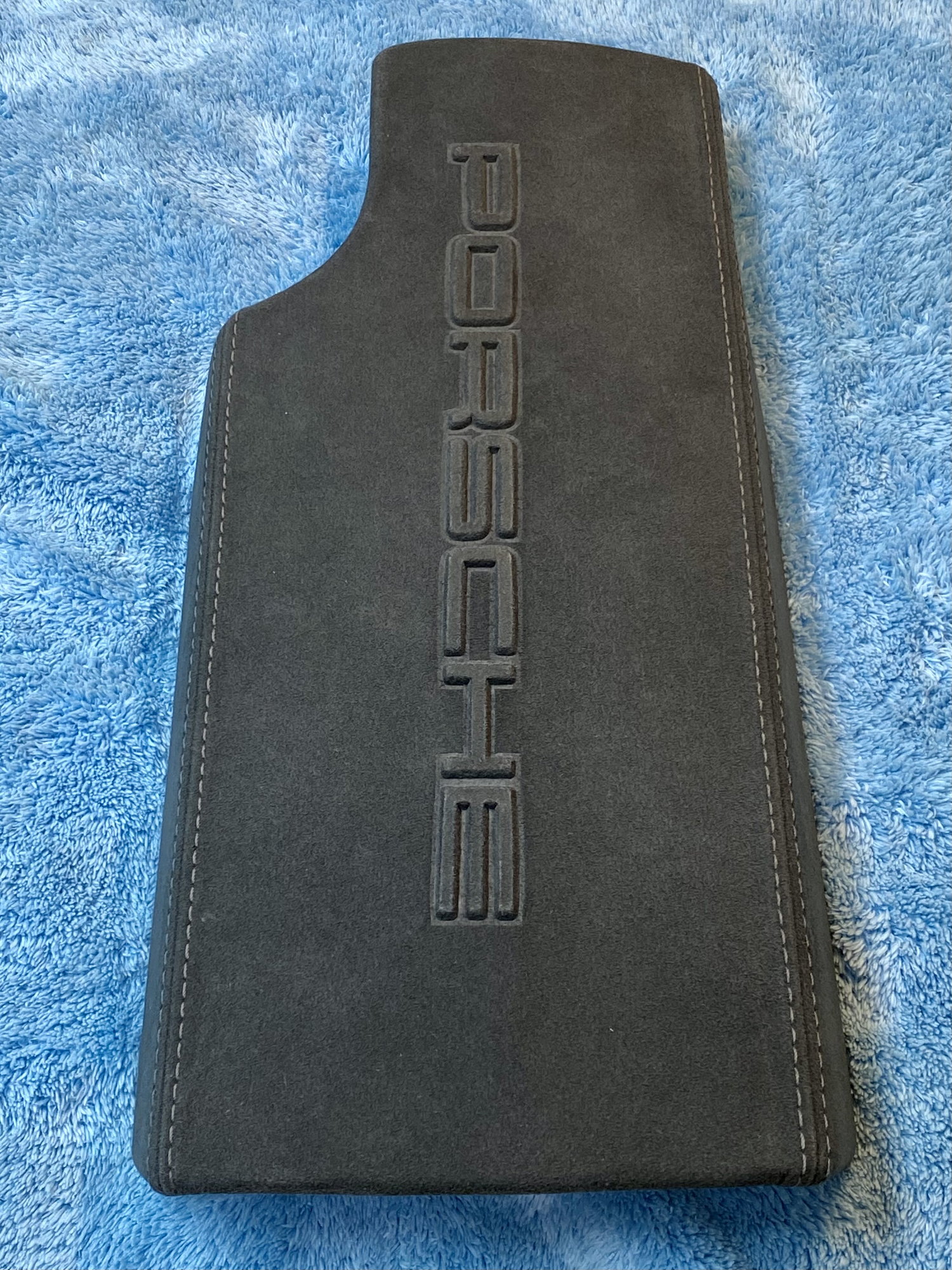 Interior/Upholstery - Rare 997/987 Console Armrest/Lid in Alcantara with Raised "PORSCHE" logo. - Used - 2005 to 2012 Porsche 356A - Shreveport, LA 71106, United States