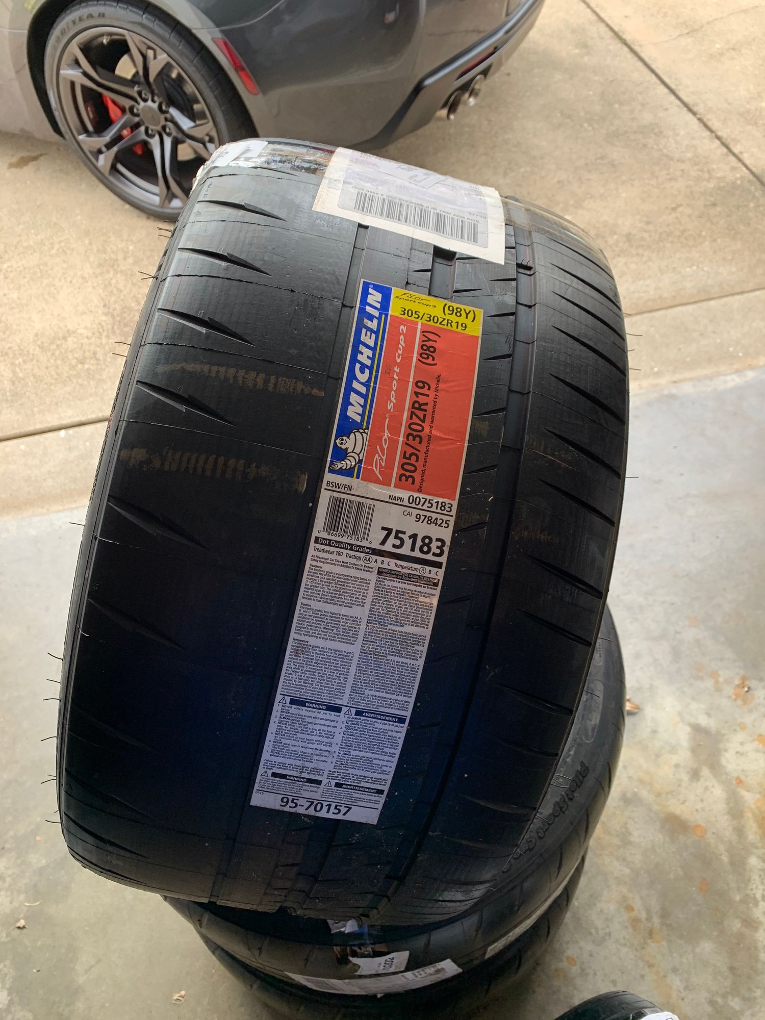 4 New Pilot Sport Cup 2's for sale, 305/30 "19 225 per tire + shipping