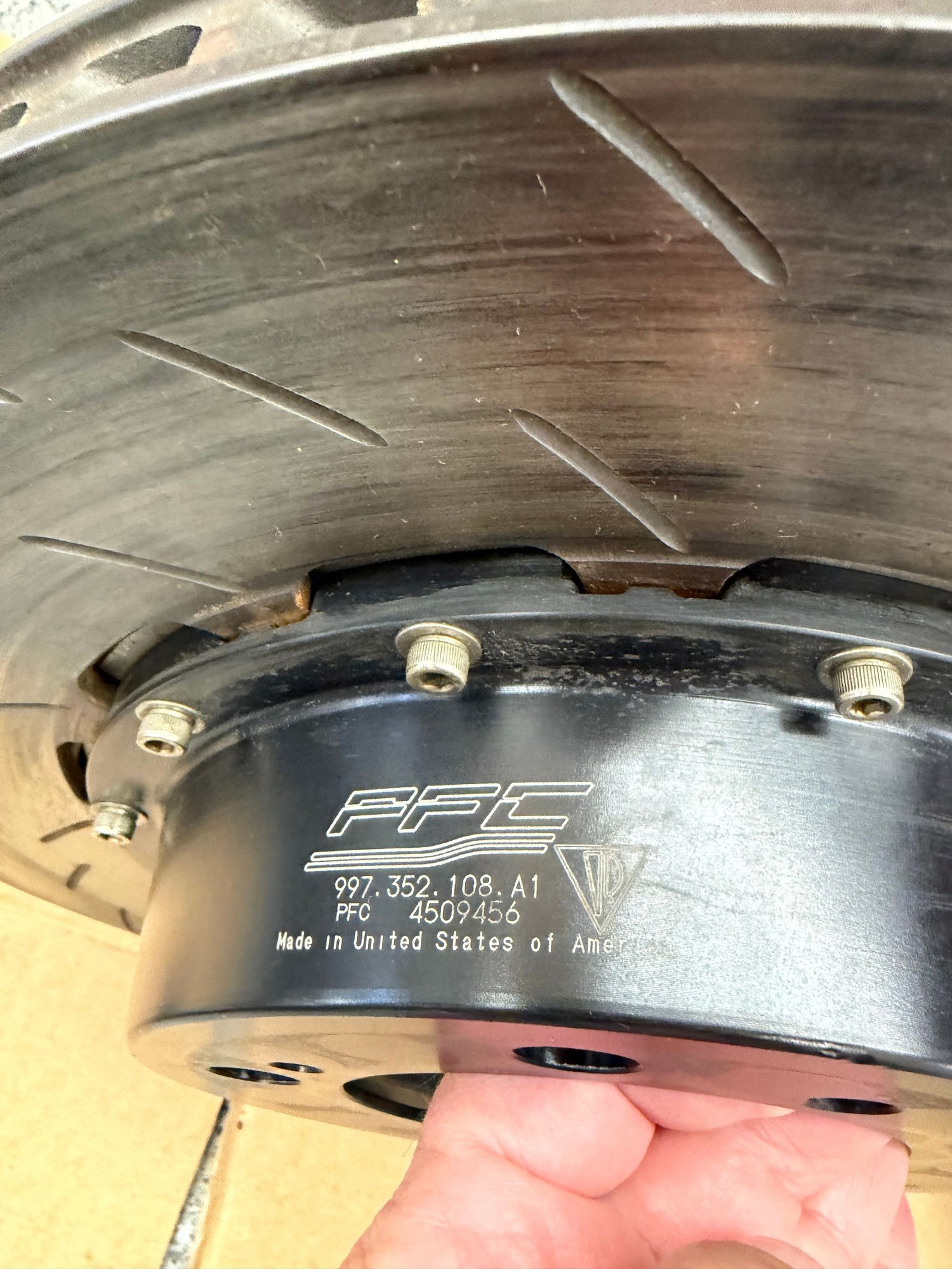 2011 Porsche GT3 - Rear PFC rotors and hats - Accessories - $500 - Salt Lake City, UT 84121, United States