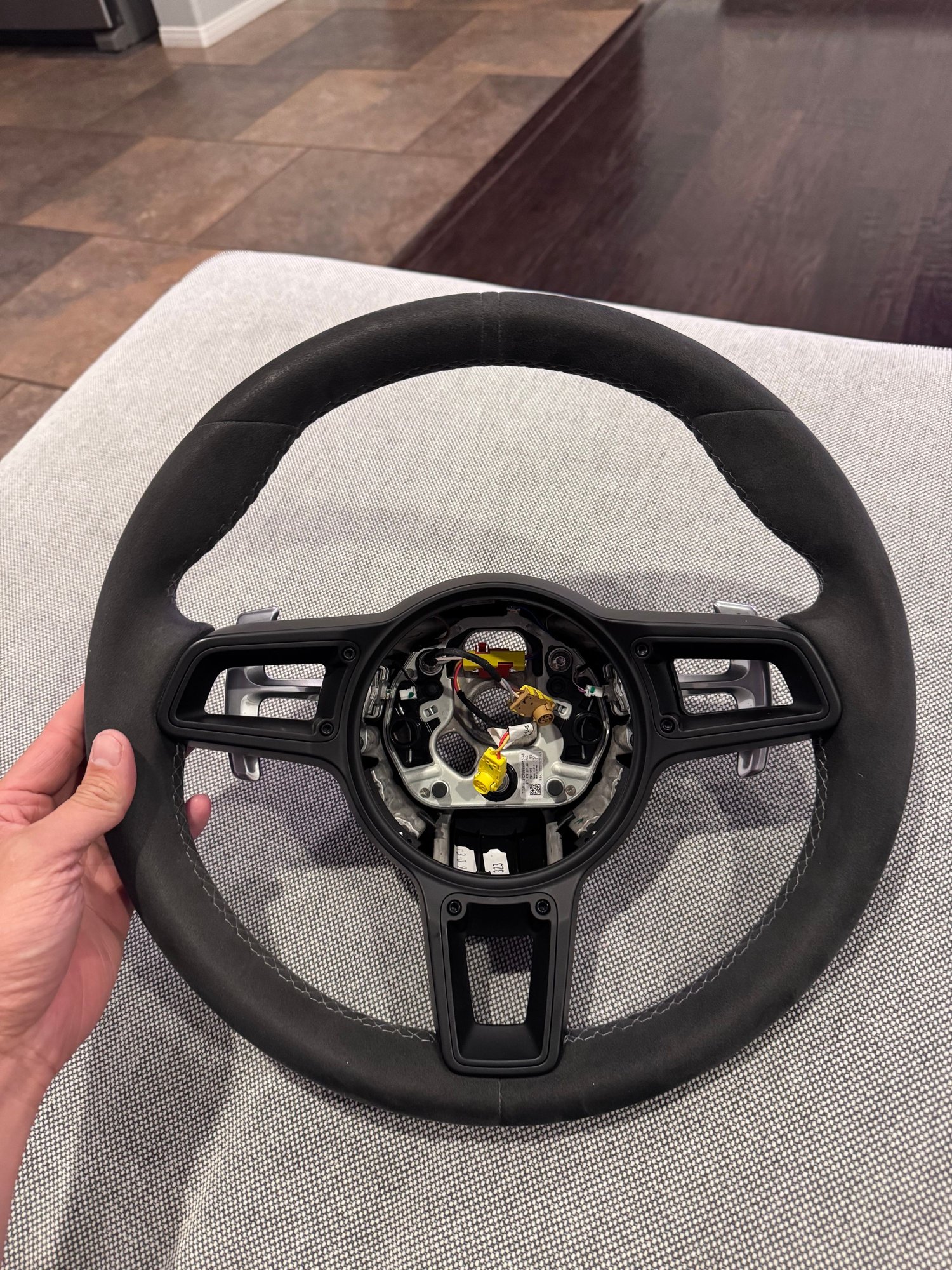 Miscellaneous - 991.2 GT3 steering wheel with platinum stitching Alcantara oem original - Used - 0  All Models - Glendora, CA 91741, United States