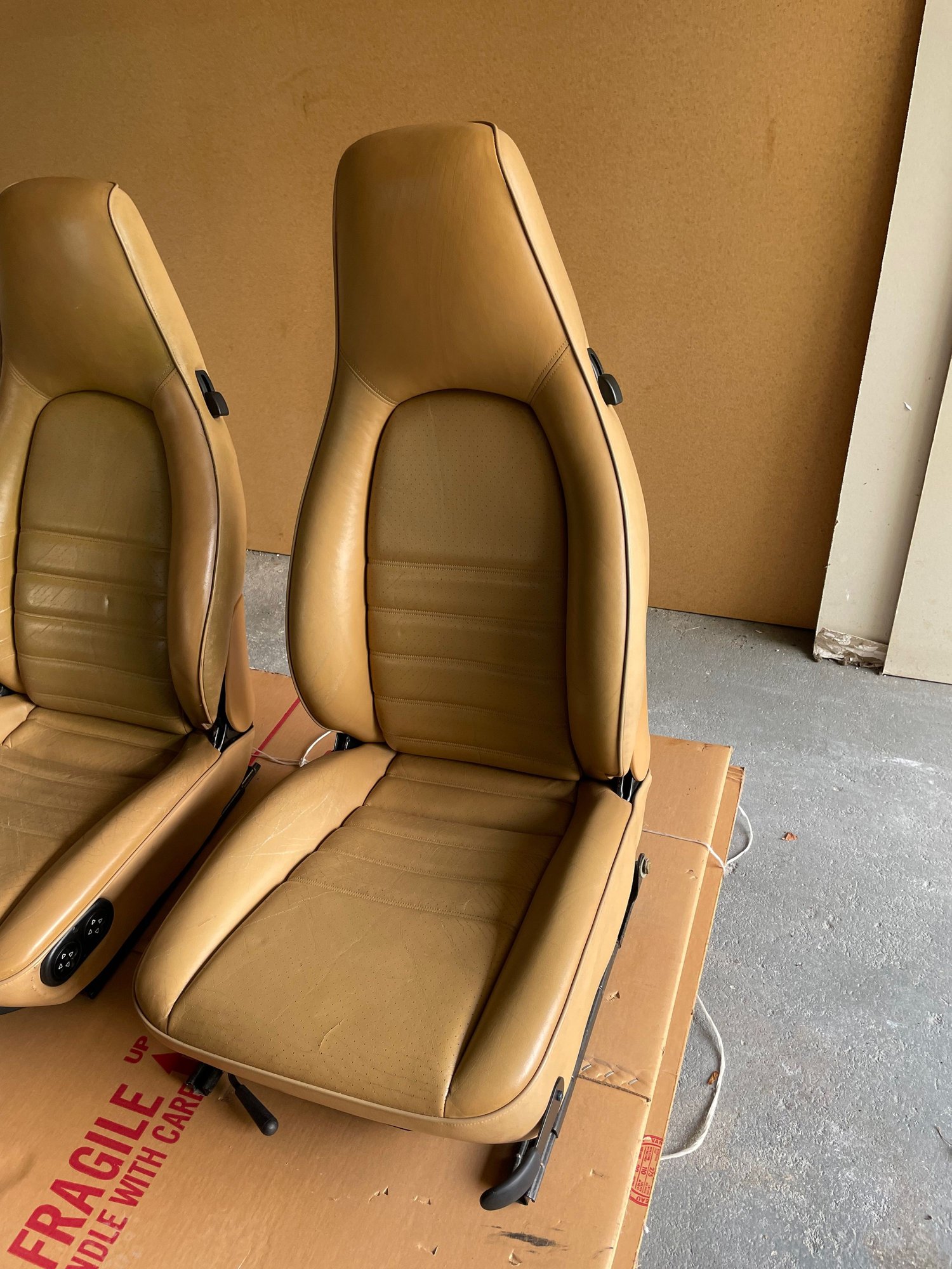 Interior/Upholstery - 968 Front Seats - Cashmere - For Sale - Used - 1989 to 1998 Porsche 911 - 1986 to 1990 Porsche 944 - All Years Porsche 968 - Northport, NY 11768, United States