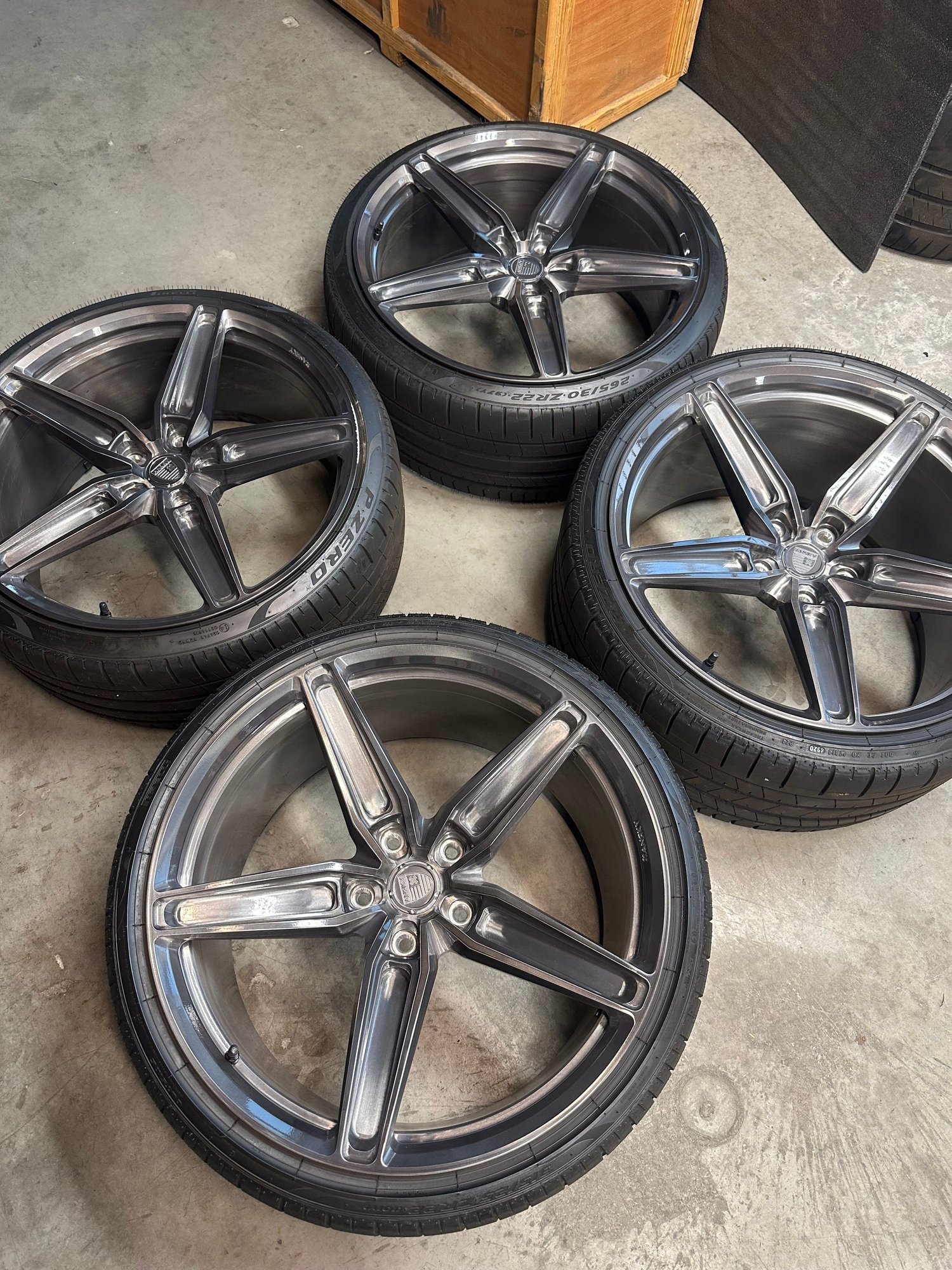 Wheels and Tires/Axles - Anrky Series One AN15 Wheels + TPMS + Tires - For Panamera 2016+ - Used - Austin, TX 78701, United States