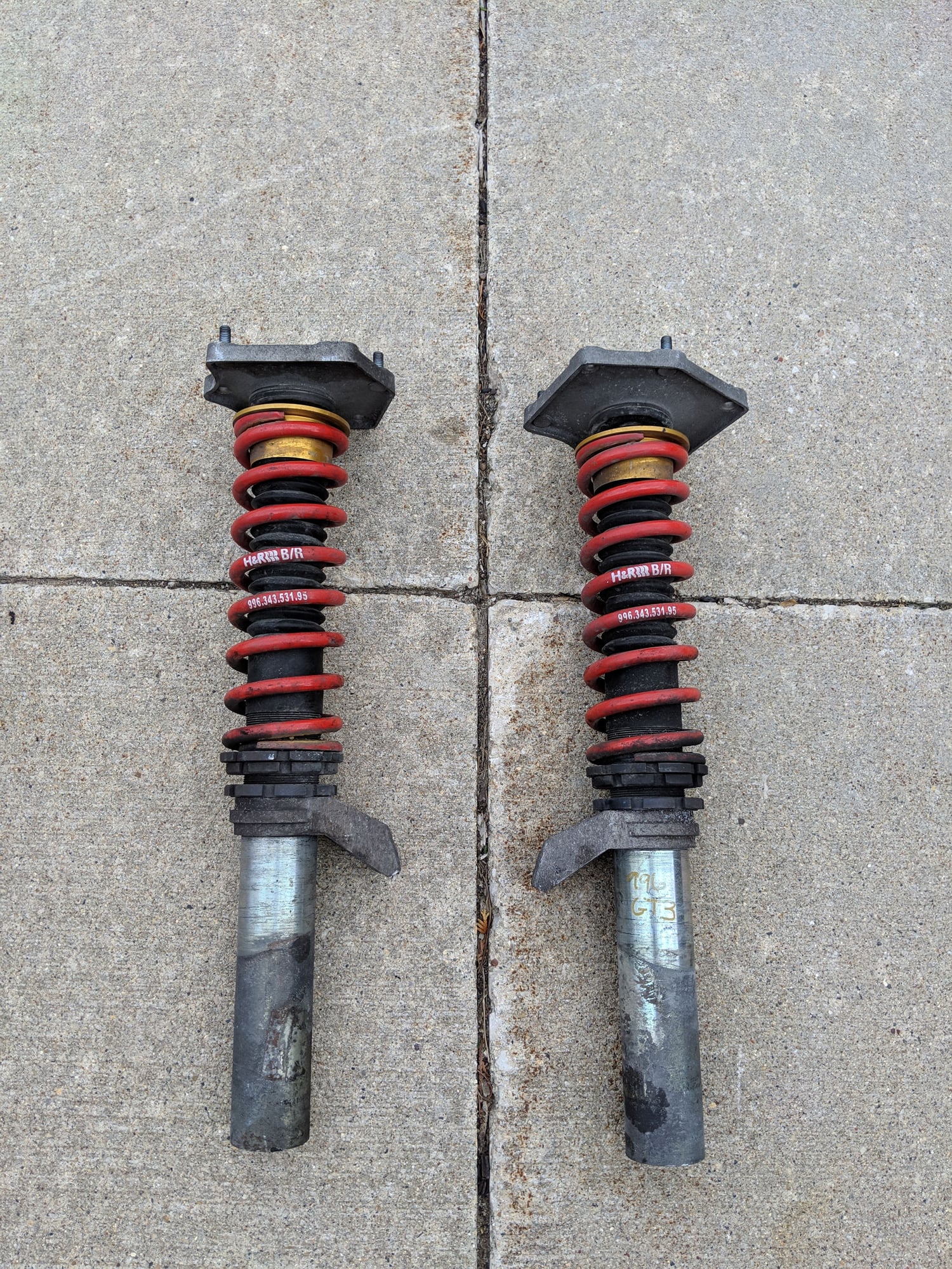 Steering/Suspension - FS: OEM 996 GT3 Coilovers Including Front Hats - Used - 1999 to 2005 Porsche 911 - Waukesha, WI 53188, United States