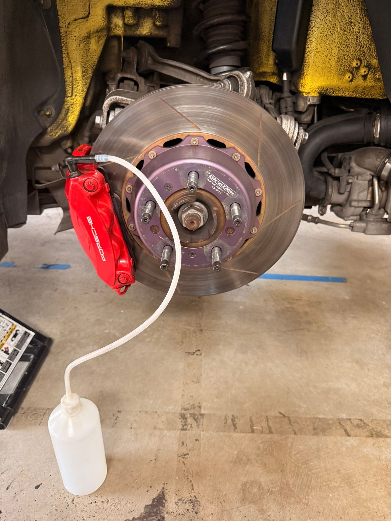 Rotors installed and bleeding procedure ongoing