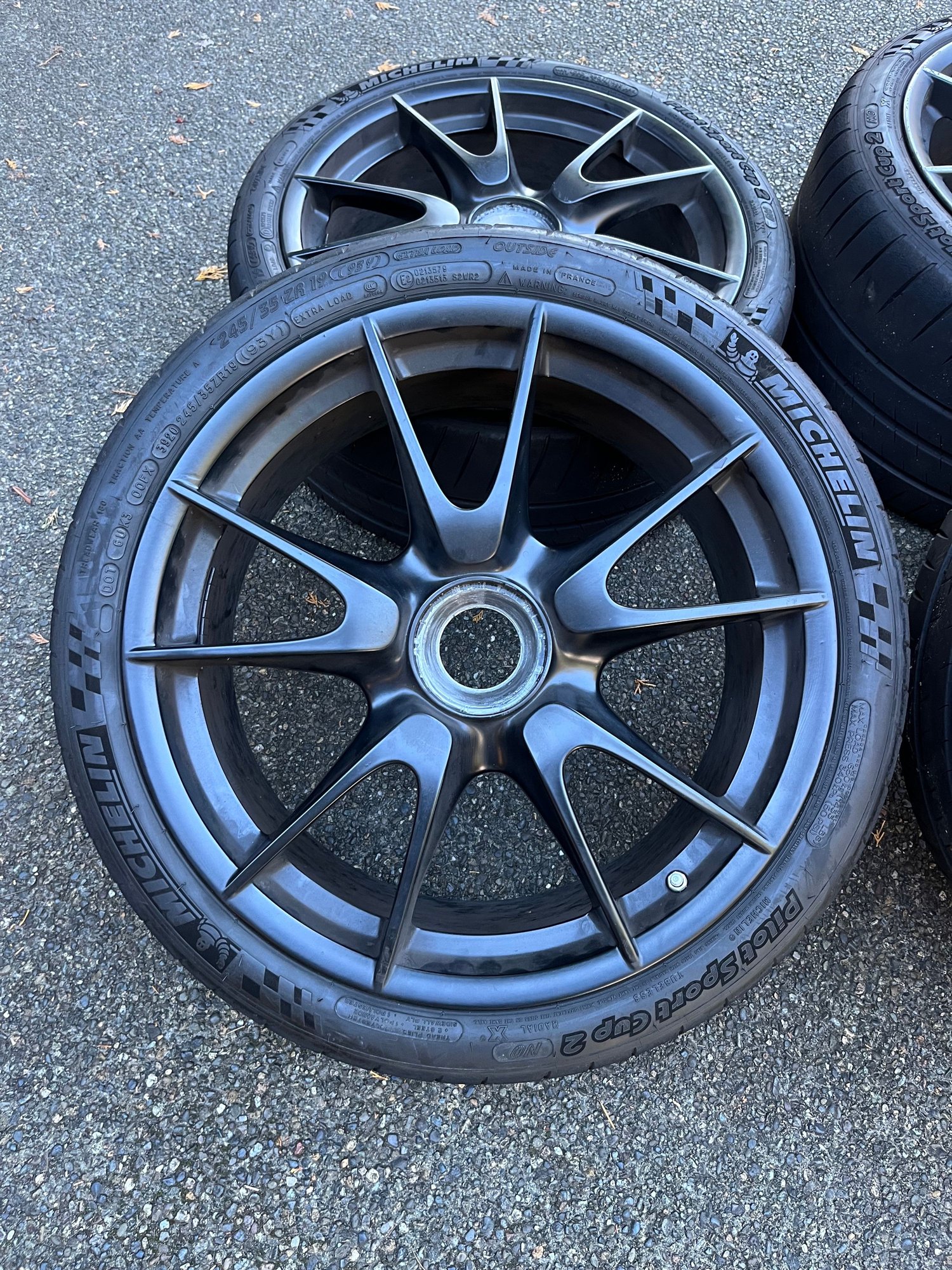 Wheels and Tires/Axles - Porsche 997.2 GT3 centerlock wheels (matte black) - Used - 2009 to 2011 Porsche GT3 - Seattle, WA 98112, United States