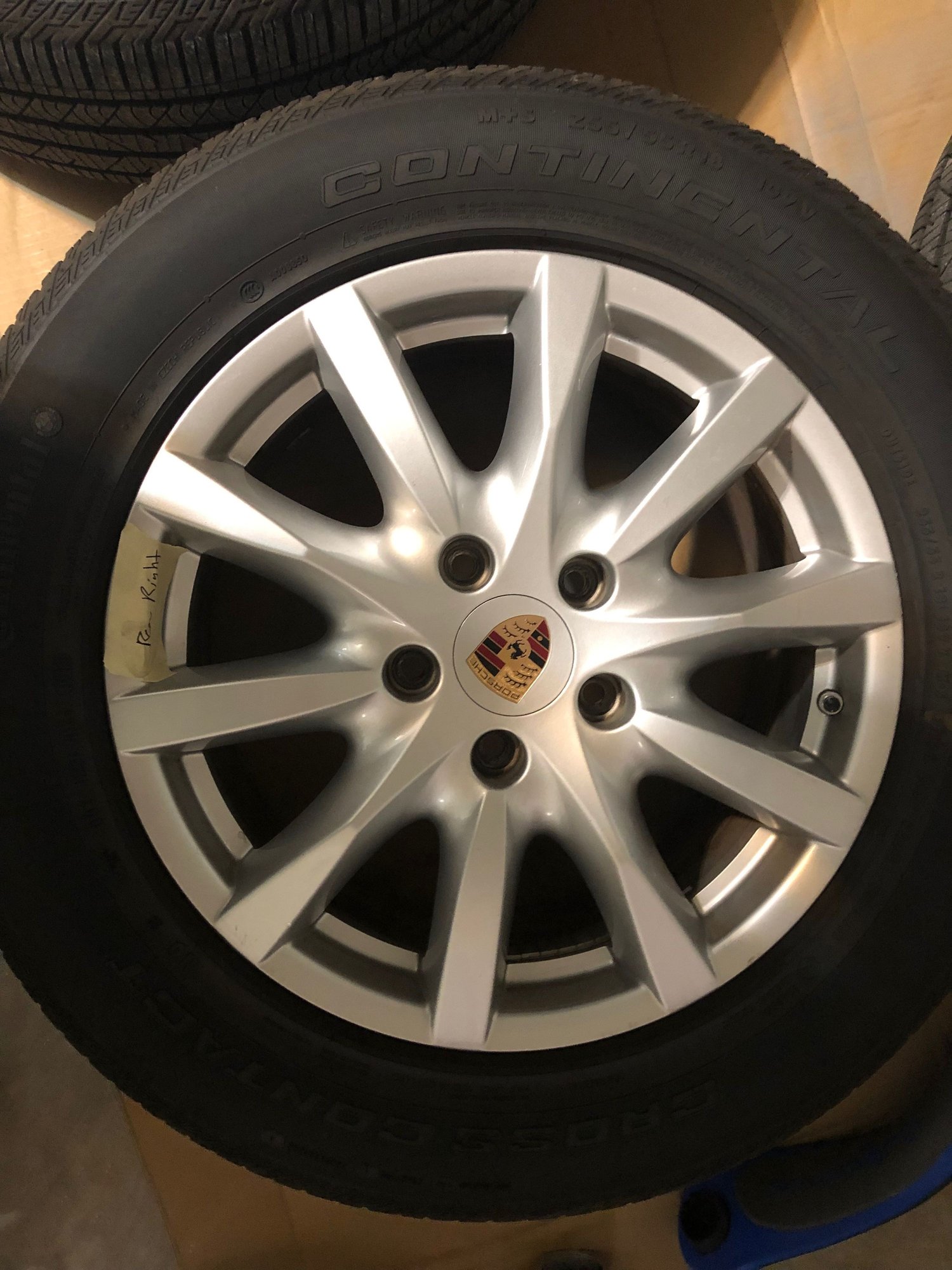 Wheels and Tires/Axles - Porsche Cayenne OEM 18" Wheels and 255/55 R18 CrossContact LX Sport Tires - Used - 2011 to 2019 Porsche Cayenne - Reston, VA 20190, United States