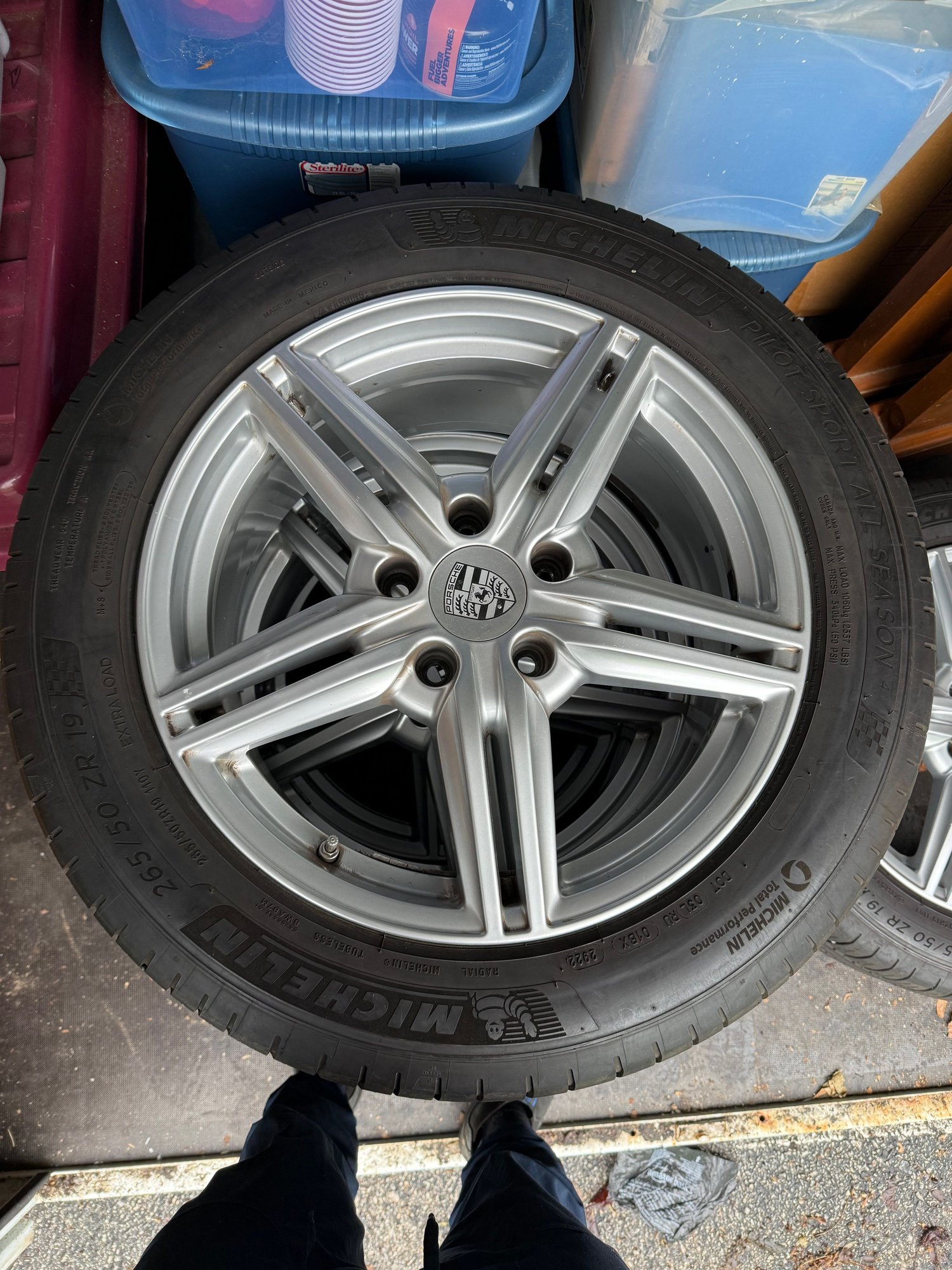 Wheels and Tires/Axles - 19" Turbo Wheels with Michelin Pilot All Seasons off 958 Cayenne - Used - 2011 to 2018 Porsche Cayenne - Philadelphia, PA 19128, United States